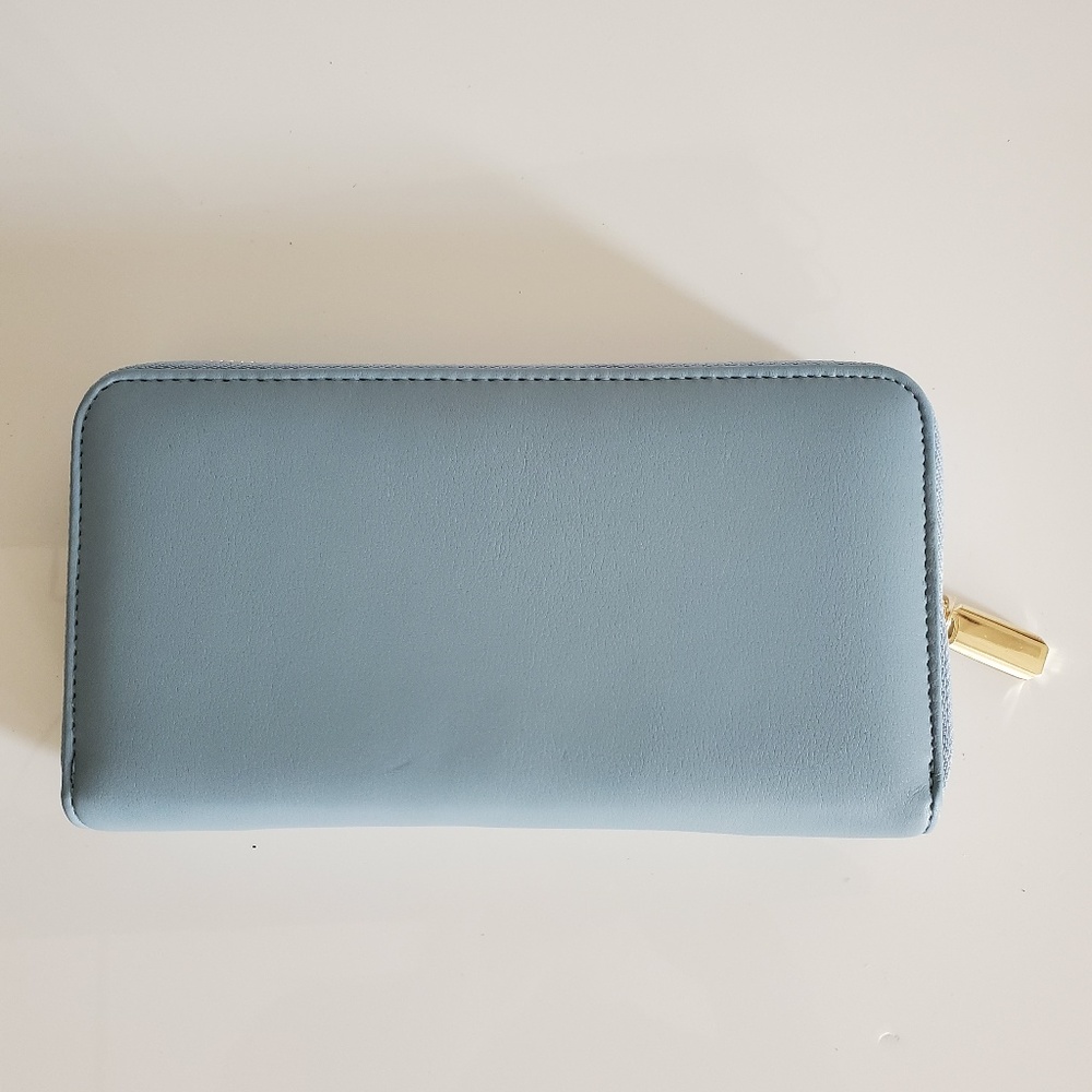 Zippered accordion name card wallet for 36 cards